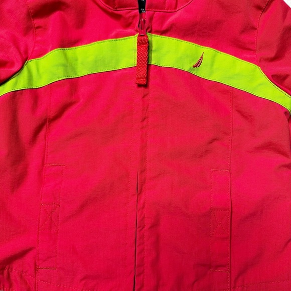 Nautica Full Zip Waterproof Hooded Windbreaker Jacket Girl’s 12-18M - Picture 4 of 12